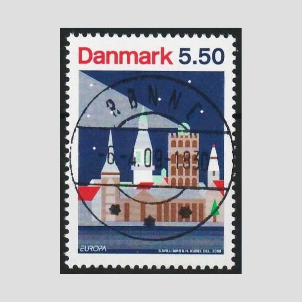 FRIMRKER DANMARK | 2009 - AFA 1576 - Astronomi - 5,50 Kr. flerfarvet - Lux Stemplet Rnne