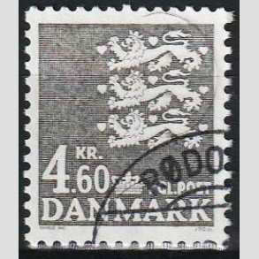 FRIMRKER DANMARK | 1988 - AFA 899 - Rigsvben - 4,60 Kr. gr - Hjrne Stemplet 