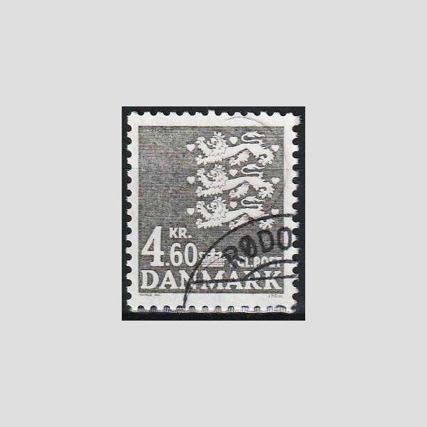 FRIMRKER DANMARK | 1988 - AFA 899 - Rigsvben - 4,60 Kr. gr - Hjrne Stemplet 