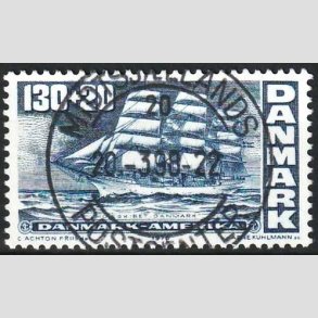 FRIMRKER DANMARK | 1976 - AFA 610 - Amerikanske uafhngighedserklring - 130 + 20 re bl - Pragt stemplet