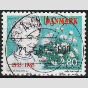 FRIMRKER DANMARK | 1985 - AFA 832 - Dronning Ingrid 50 ret - 2,80 Kr. flerfarvet - Lux Stemplet rhus C
