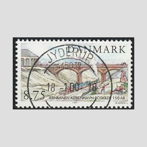 FRIMRKER DANMARK | 1997 - AFA 1149 - Kbenhavn-Roskilde - 8,75 Kr. flerfarvet - Lux Stemplet Jyderup