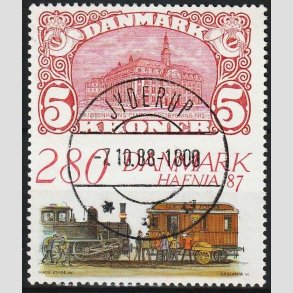 FRIMRKER DANMARK | 1987 - AFA 888 - Hafnia 87 - 2,80 Kr. flerfarvet - Lux Stemplet Jyderup