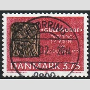FRIMRKER DANMARK | 1993 - AFA 1035 - Danef - 3,75 Kr. flerfarvet - Pragt Stemplet Hjrring