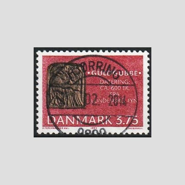 FRIMRKER DANMARK | 1993 - AFA 1035 - Danef - 3,75 Kr. flerfarvet - Pragt Stemplet Hjrring