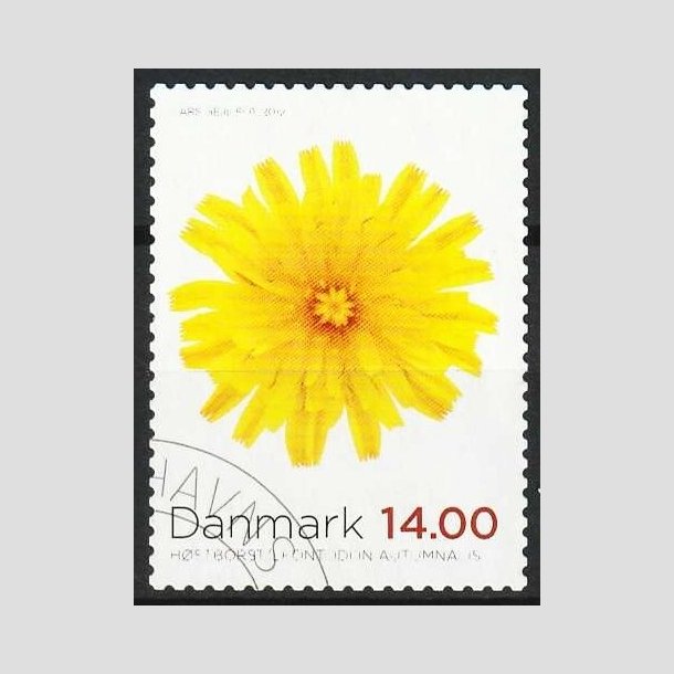 FRIMRKER DANMARK | 2012 - AFA 1717 - Efterrsblomster - 14,00 Kr. flerfarvet - Pnt hjrnestemplet