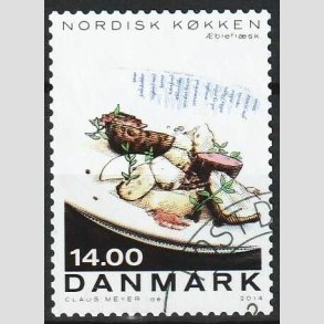 FRIM�RKER DANMARK | 2013 - AFA 1765 - Nordisk k�kken - 14,00 Kr. flerfarvet - Hj�rne Stemplet