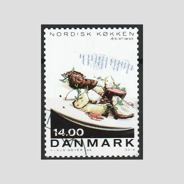 FRIMRKER DANMARK | 2013 - AFA 1765 - Nordisk kkken - 14,00 Kr. flerfarvet - Hjrne Stemplet