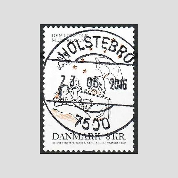 FRIMRKER DANMARK | 2016 - AFA 1862 - Brnesange - 8,00 Kr. Den lille Ole - Pragt Stemplet Holstebro