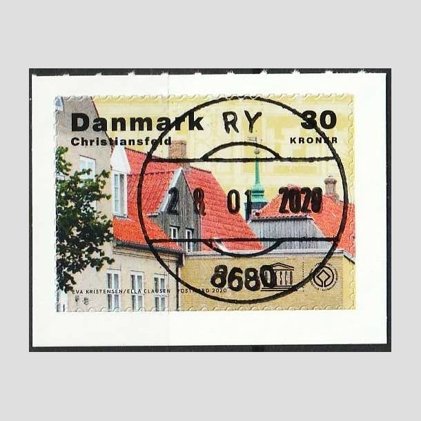 FRIMRKER DANMARK | 2020 - AFA 2000 - Unesco Verdensarv i Danmark. - 30,00 kr. flerfarvet - Lux Stemplet 