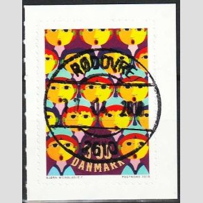 FRIM�RKER DANMARK | 2018 - AFA 1926 - Bj�rn Wiinblad - 9,00 kr. flerfarvet - Pragt Stemplet 