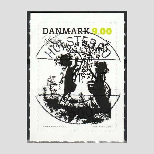 FRIMRKER DANMARK | 2018 - AFA 1924 - Bjrn Wiinblad - 9,00 kr. flerfarvet - Pragt Stemplet Holstebro