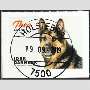 FRIM�RKER DANMARK | 2019 - AFA 1977 - Min hund. - 10,00 kr. flerfarvet - Pragt Stemplet 