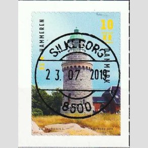 FRIM�RKER DANMARK | 2019 - AFA 1965 - Fyrt�rne - 10,00 Kr. flerfarvet - Pragt Stemplet 