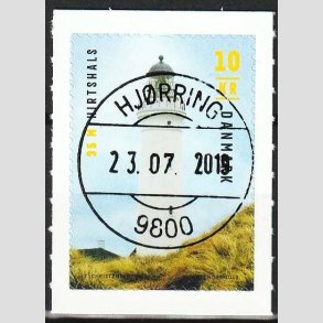 FRIM�RKER DANMARK | 2019 - AFA 1967 - Fyrt�rne - 10,00 Kr. flerfarvet p� klip - Pragt Stemplet