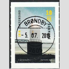 FRIM�RKER DANMARK | 2019 - AFA 1968 - Fyrt�rne - 10,00 Kr. flerfarvet - Pragt Stemplet