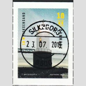 FRIM�RKER DANMARK | 2019 - AFA 1968 - Fyrt�rne - 10,00 Kr. flerfarvet - Pragt Stemplet 