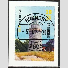 FRIM�RKER DANMARK | 2019 - AFA 1965 - Fyrt�rne - 10,00 Kr. flerfarvet - Pragt Stemplet 