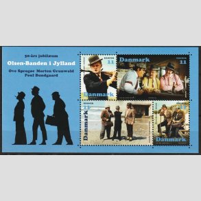 FRIMRKER DANMARK | 2021 - AFA 2034 - Olsenbanden i Jylland 50 r. - 44,00 kr. flerfarvet Miniark - Postfrisk