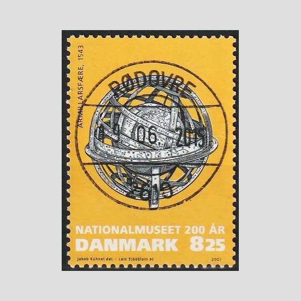 FRIMRKER DANMARK | 2007 - AFA 1503 - Nationalmuseet 200 r - 8,25 Kr. flerfarvet - Pragt Stemplet 