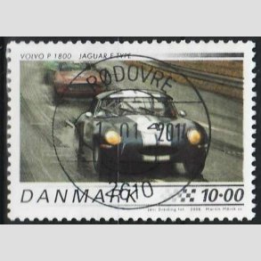 FRIMRKER DANMARK | 2006 - AFA 1472 - Klassiske racerbiler - 10,00 Kr. Jaguar E - Pragt Stemplet