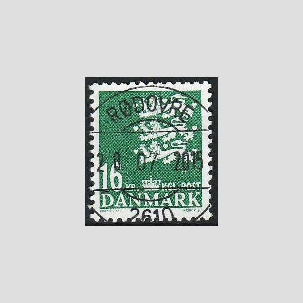 FRIMRKER DANMARK | 2008 - AFA 1531 - Lille Rigsvben - 16,00 Kr. mrkgrn - Lux Stemplet