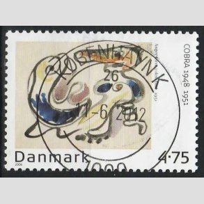 FRIM�RKER DANMARK | 2006 - AFA 1484 - Cobra-malere 9. - 4,75 Kr. Asger Jorn - Pragt Stemplet