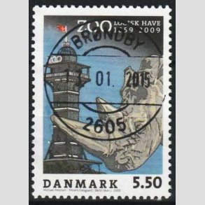 FRIM�RKER DANMARK | 2009 - AFA 1578 - Zoologisk Have - 5,50 Kr. flerfarvet - Lux Stemplet