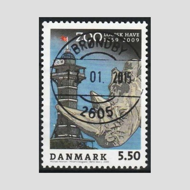 FRIMRKER DANMARK | 2009 - AFA 1578 - Zoologisk Have - 5,50 Kr. flerfarvet - Lux Stemplet