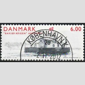 FRIMRKER DANMARK | 2001 - AFA 1302 - -frger - 6,00 Kr. Barsfrgen - Lux Stemplet
