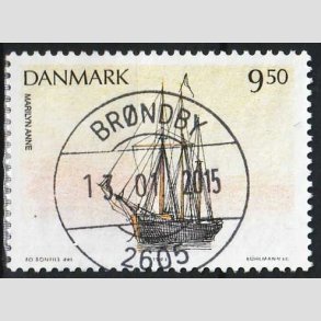 FRIM�RKER DANMARK | 1993 - AFA 1048 - Sejlskibe - 9,50 Kr. flerfarvet - Pragt Stemplet