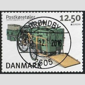 FRIMRKER DANMARK | 2013 - AFA 1741 - Postkretjer - 12,50 Kr. flerfarvet - Pragt Stemplet