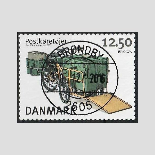 FRIMRKER DANMARK | 2013 - AFA 1741 - Postkretjer - 12,50 Kr. flerfarvet - Pragt Stemplet