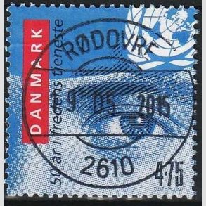 FRIM�RKER DANMARK | 2007 - AFA 1500 - Danske FN soldater i 50 �r. - 4,75 Kr. flerfarvet - Lux Stemplet