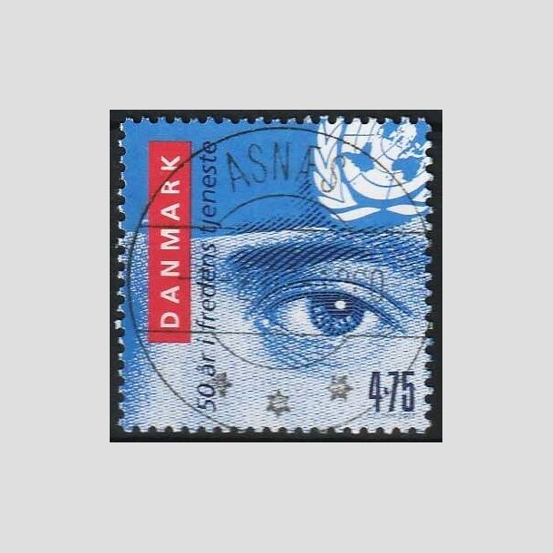 FRIMRKER DANMARK | 2007 - AFA 1500 - Danske FN soldater i 50 r. - 4,75 Kr. flerfarvet - Lux Stemplet Asns