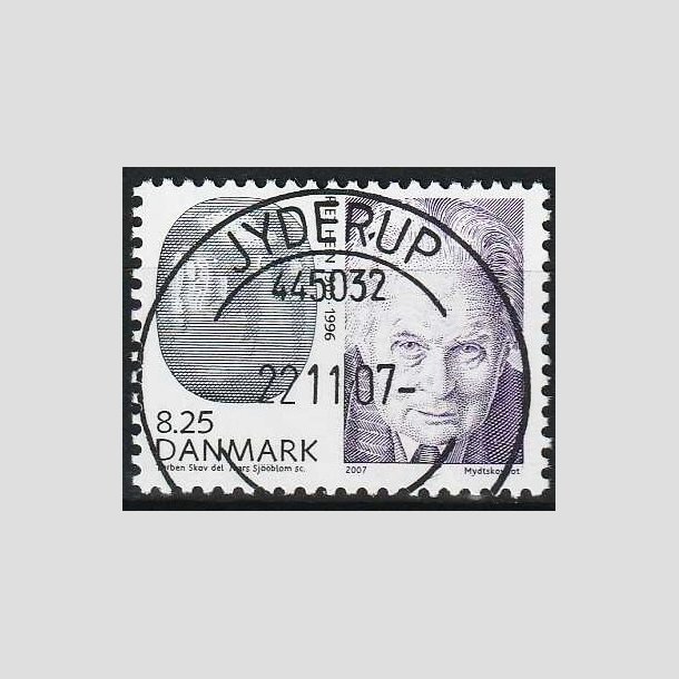 FRIMRKER DANMARK | 2007 - AFA 1521 - Store danskere 2. - 8,25 Kr. Piet Hein - Pragt Stemplet Jyderup