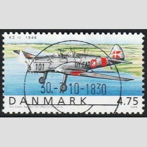 FRIM�RKER DANMARK | 2006 - AFA 1479 - Ellehammer - 4,75 Kr. flerfarvet - Pragt Stemplet R�nne
