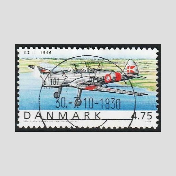 FRIMRKER DANMARK | 2006 - AFA 1479 - Ellehammer - 4,75 Kr. flerfarvet - Pragt Stemplet Rnne