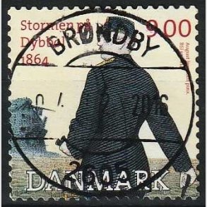 FRIMRKER DANMARK | 2014 - AFA 1770 - Dybbl 1864 - 9,00 Kr. flerfarvet - Lux Stemplet