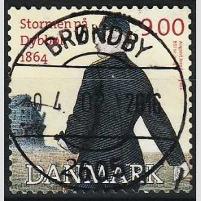 FRIMRKER DANMARK | 2014 - AFA 1770 - Dybbl 1864 - 9,00 Kr. flerfarvet - Lux Stemplet