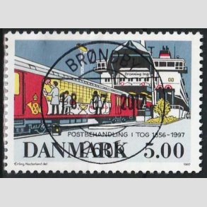 FRIMRKER DANMARK | 1997 - AFA 1147 - Bureautjenestens ophr - 5,00 Kr. flerfarvet - Pragt Stemplet 