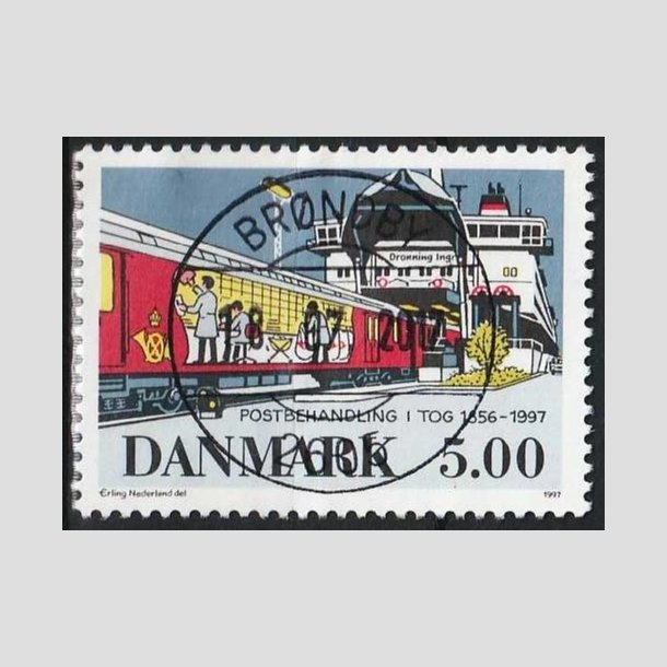 FRIMRKER DANMARK | 1997 - AFA 1147 - Bureautjenestens ophr - 5,00 Kr. flerfarvet - Pragt Stemplet 