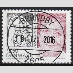 FRIMRKER DANMARK | 2010 - AFA 1635E - Store danskere 3. - 12,50 Kr. Dea Trier Mrch - Pragt Stemplet