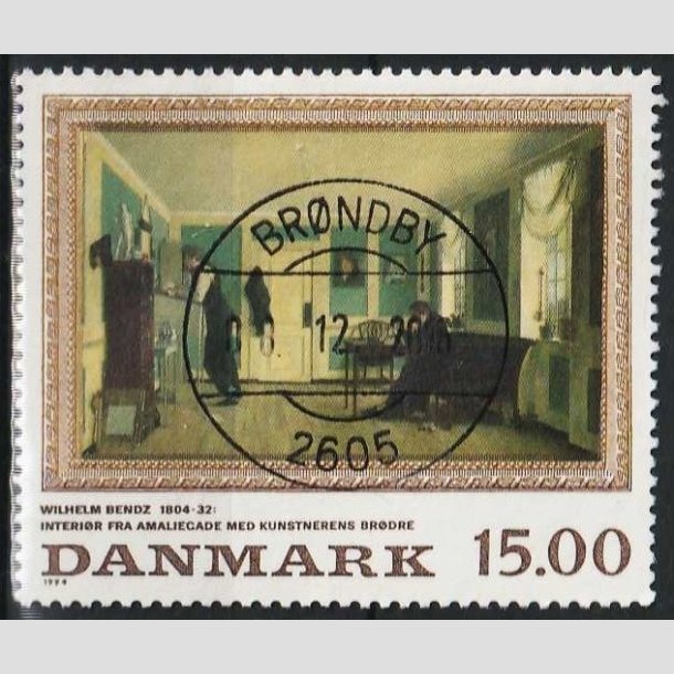 FRIMRKER DANMARK | 1994 - AFA 1082 - Maleriserie 7 - 15,00 Kr. flerfarvet - Pragt Stemplet 