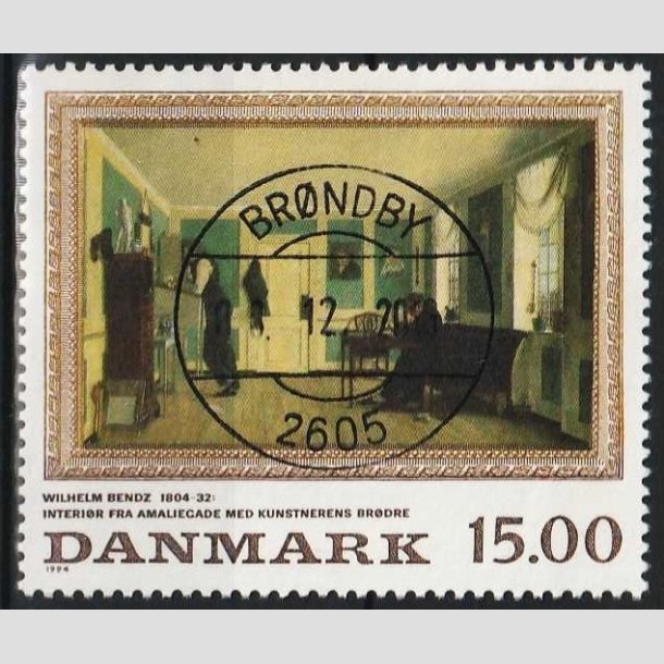 FRIMRKER DANMARK | 1994 - AFA 1082 - Maleriserie 7 - 15,00 Kr. flerfarvet - Pragt Stemplet 