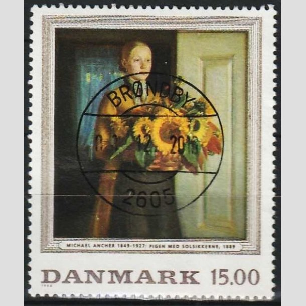 FRIMRKER DANMARK | 1996 - AFA 1132 - Michael Ancher - 15,00 Kr. flerfarvet - Pragt Stemplet 