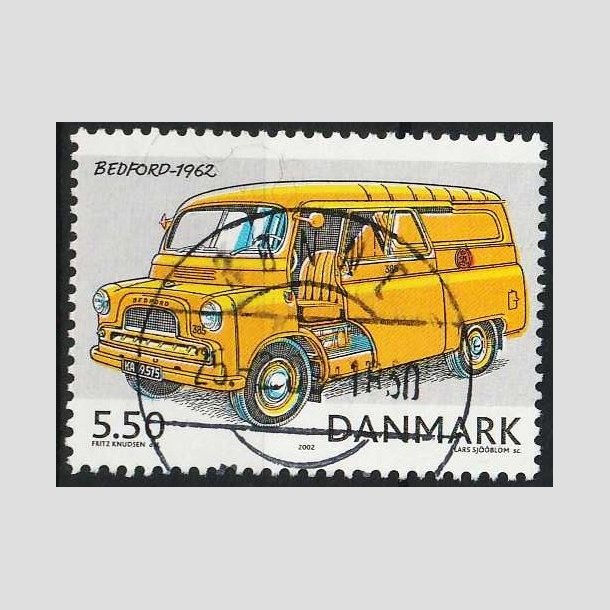 FRIMRKER DANMARK | 2002 - AFA 1322 - Postkretjer - 5,50 Kr. flerfarvet - Pragt Stemplet Rnne