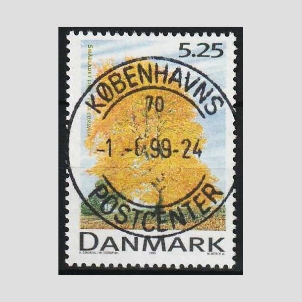 FRIMRKER DANMARK | 1999 - AFA 1198 - Danske lvtrer - 5,25 Kr. flerfarvet - Pragt Stemplet