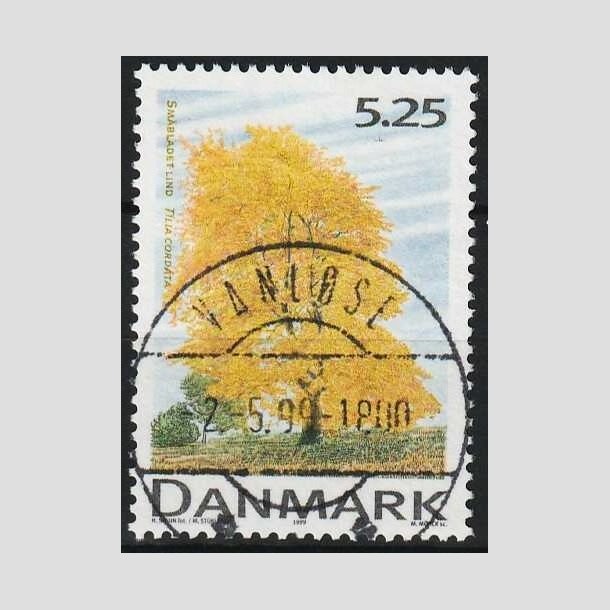 FRIMRKER DANMARK | 1999 - AFA 1198 - Danske lvtrer - 5,25 Kr. flerfarvet - Pragt Stemplet Vanlse