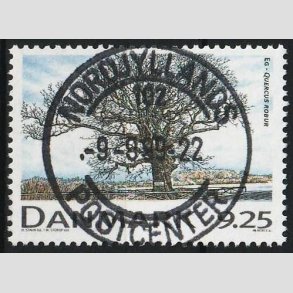 FRIM�RKER DANMARK | 1999 - AFA 1199 - Danske l�vtr�er - 9,25 Kr. Eg - Pragt Stemplet